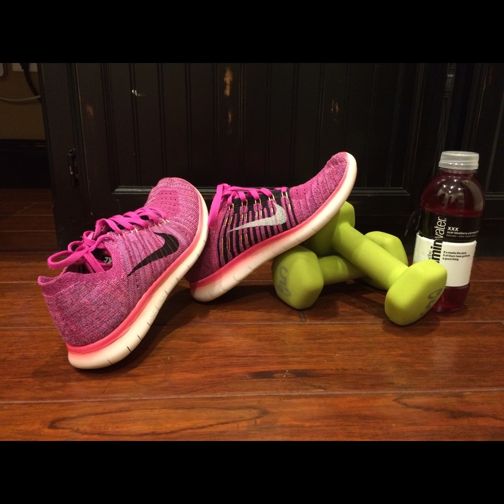 Pink Nike Free RN Flyknit